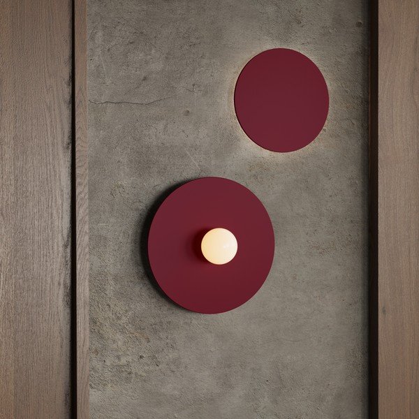 Lampada da parete burgundy in metallo ø 50 cm AKE – Thoro-image-2