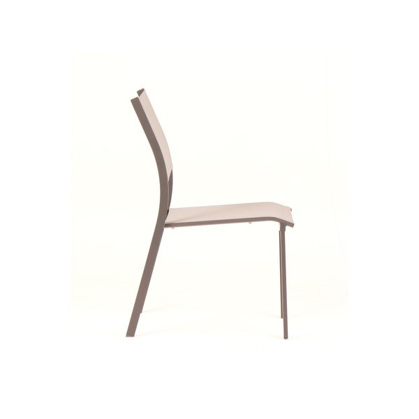 Set di 4 sedie da giardino in metallo grigio Mistral - Ezeis-image-2