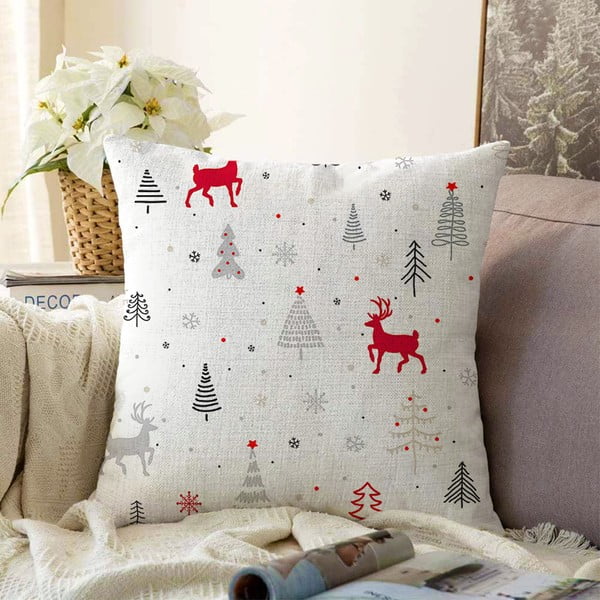 Federa di ciniglia Natale Nordico, 55 x 55 cm - Minimalist Cushion Covers
