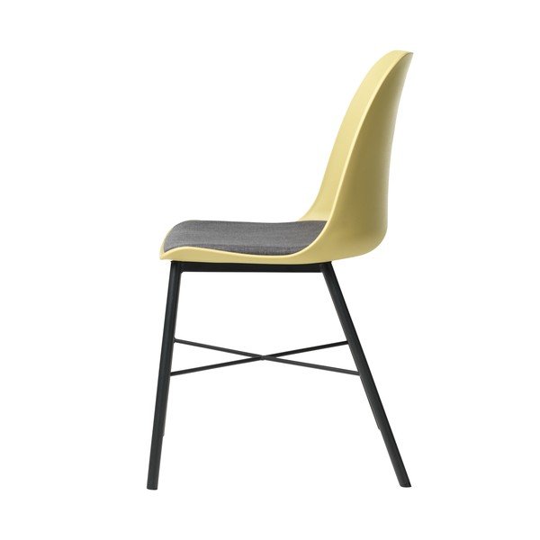 Set di 2 sedie giallo-grigio Whistler - Unique Furniture-image-2