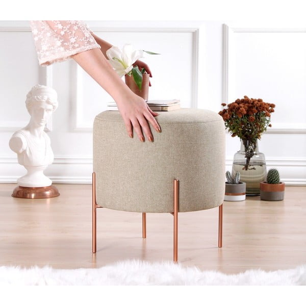 Sgabello beige Copper - Artie-image-3
