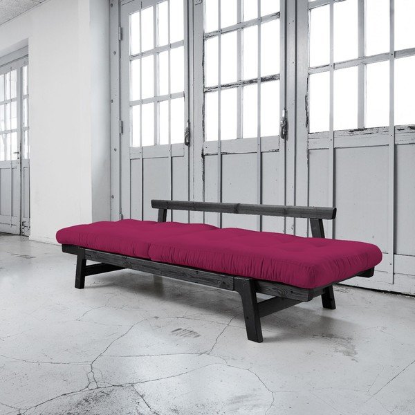 Rozkládací pohovka Karup Step Black/Pink-image-2