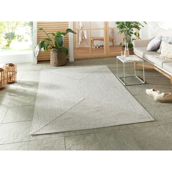 Tappeto per esterni bianco/beige 230x160 cm - NORTHRUGS-image-1