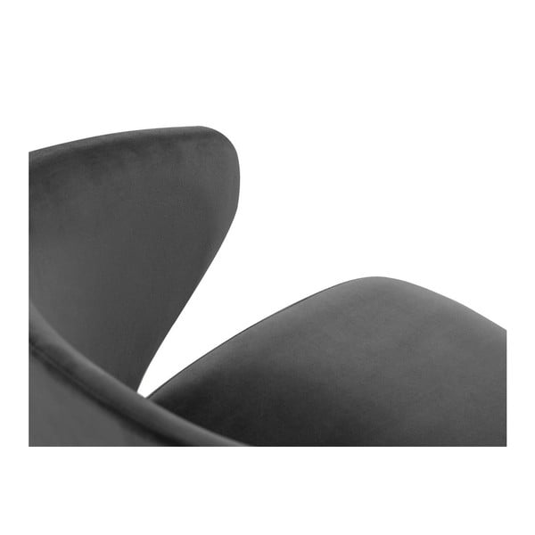 Sedia da pranzo grigio scuro in imbottito con braccioli Nemesis – Windsor & Co Sofas-image-3