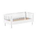 Lettino in legno di faggio bianco 70x140 cm Forrest - Vipack