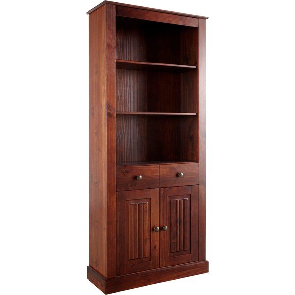 Libreria in legno di pino marrone 181x31 cm Mille - Støraa-image-1