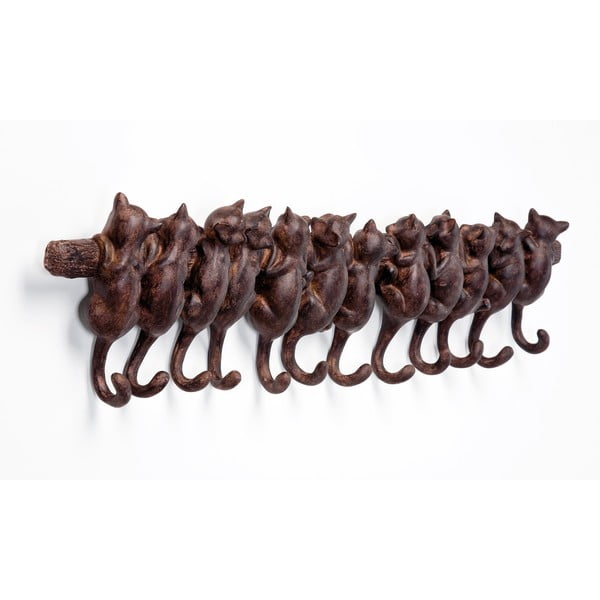 Appendiabiti da parete marrone Gatti - Kare Design
