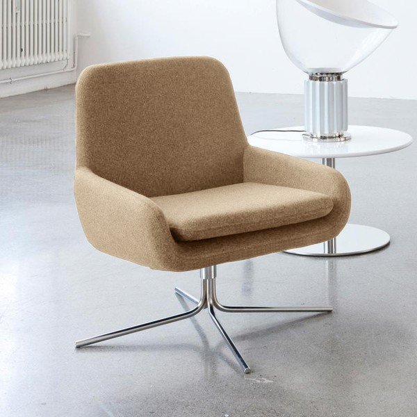 Poltrona girevole Beige Coco - Softline-image-1