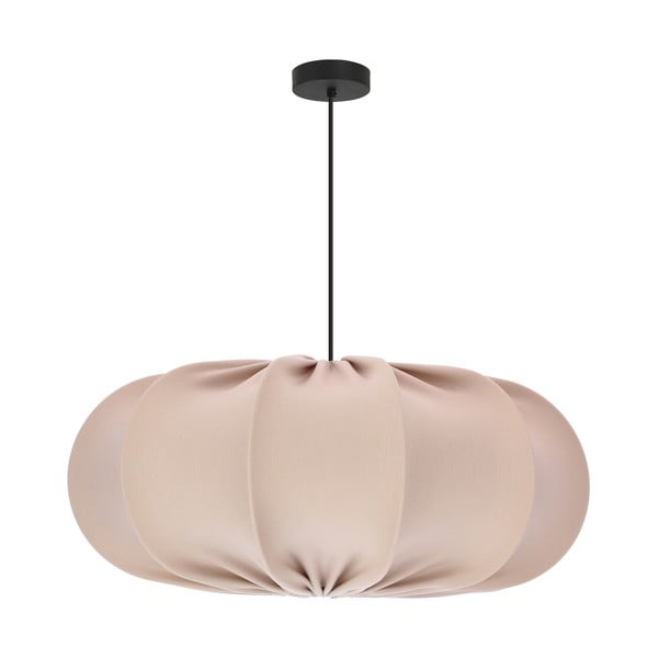 Lampadario beige con paralume in tessuto ø 52 cm Cafee – Candellux Lighting-image-4