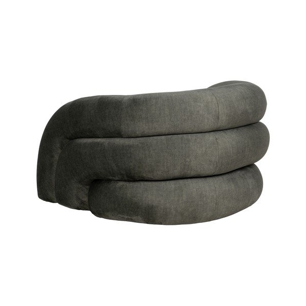 Poltrona in velluto verde scuro Archie - Ixia-image-3