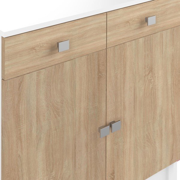 Mobile bagno basso bianco in rovere 60x82 cm Combi - TemaHome-image-1