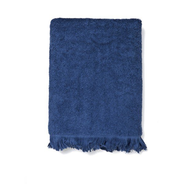 Set di 2 asciugamani blu navy e 2 teli da bagno in 100% cotone, 50 x 90 + 70 x 140 cm. - Bonami Selection-image-1