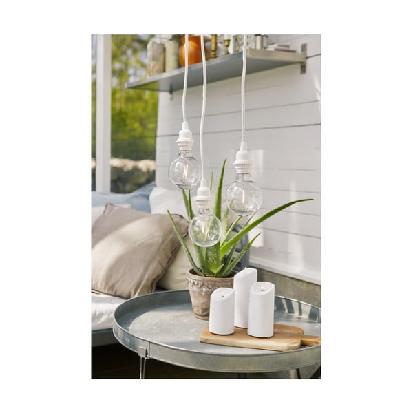 Cavo bianco con connettore a lampadina , lunghezza 5 m Ute - Star Trading-image-1