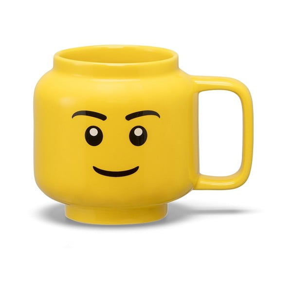 Tazza per bambini in ceramica gialla 255 ml Head - LEGO®