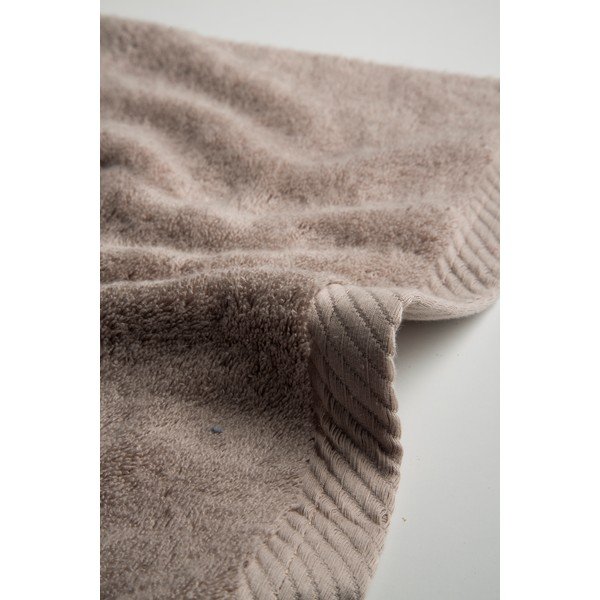 Asciugamano in cotone beige scuro, 30 x 50 cm Lisa Coral - El Delfin-image-2