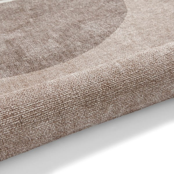 Tappeto beige in misto cotone lavabile 152x230 cm Whisper – Think Rugs-image-3