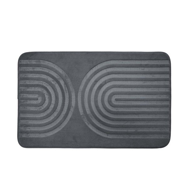 Tappetino per il bagno color antracite 45x75 cm Allure – douceur d'intérieur