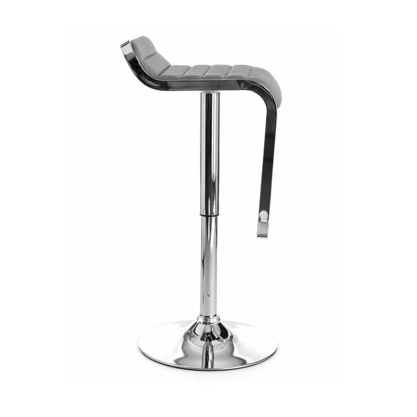 Sedia da bar grigia in imbottito con altezza regolabile (altezza della seduta 58 cm) Snappy – Tomasucci-image-1