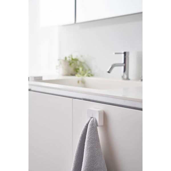 Supporto in plastica autoportante bianco per strofinacci Film Hook - YAMAZAKI-image-2