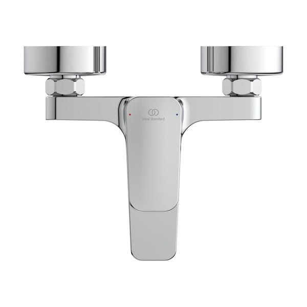Rubinetto per vasca da bagno argentato effetto lucido a muro Ceraplan - Ideal Standard-image-3