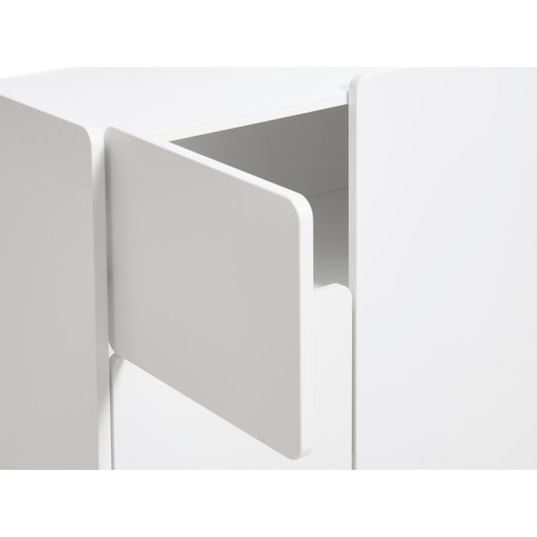 Armadietto bianco 80x100x40 cm Bera – Unique Furniture-image-3