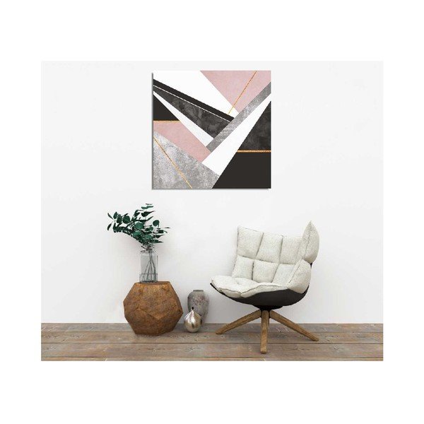 Pittura murale su tela Geo, 45 x 45 cm - Vega-image-1