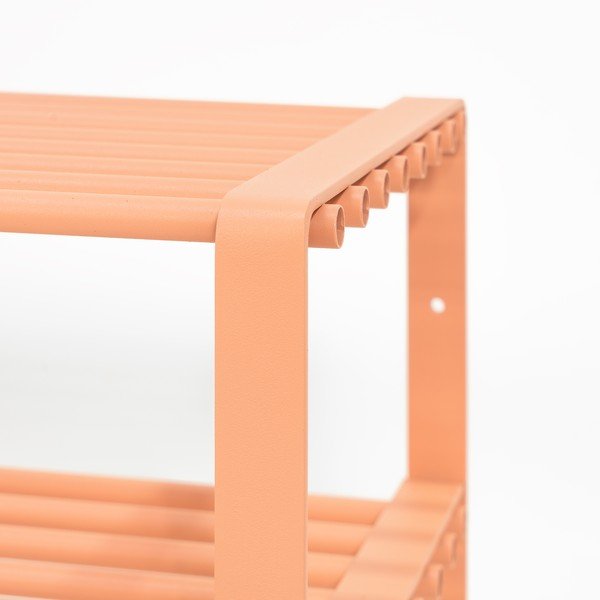 Scarpiera color salmone in acciaio 100x48,5x29 cm Rex – Spinder Design-image-3