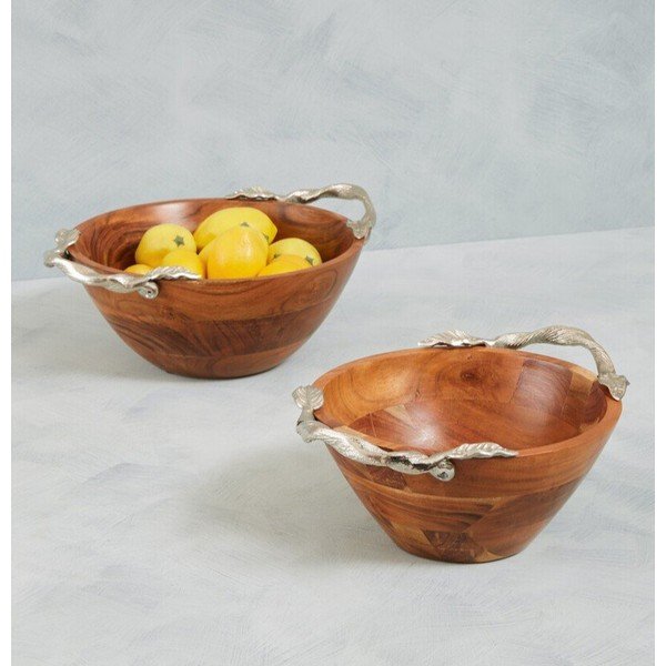 Ciotola di colore naturale in legno Vine – Premier Housewares-image-1
