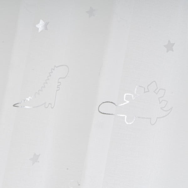 Tenda sottile bianca/argentata 140x260 cm Dinos – Casa Selección-image-4