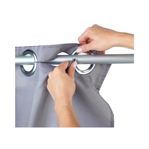 Tenda da doccia grigia , 180 x 200 cm Comfort Flex - Wenko-image-2