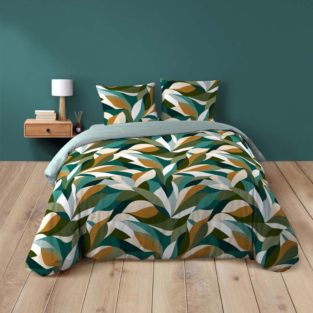 Set copripiumino e federa in cotone per letto matrimoniale/per letto esteso 3 pezzi 240x220 cm Swan – douceur d'intérieur | Biancheria da letto