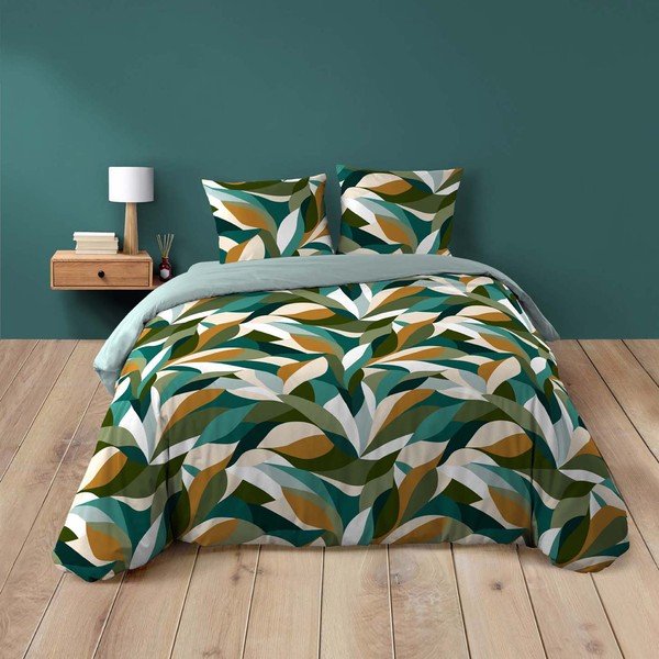 Set copripiumino e federa in cotone per letto matrimoniale/per letto esteso 3 pezzi 240x220 cm Swan – douceur d'intérieur