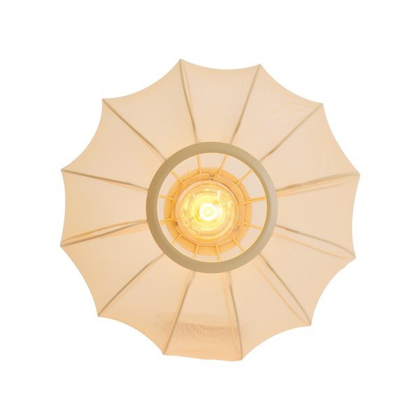 Plafoniera color crema con paralume in tessuto ø 40 cm Plumalia – Light & Living-image-3