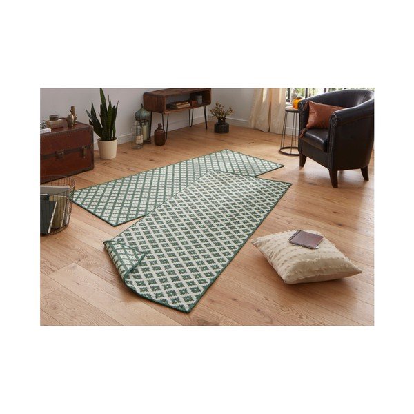 Tappeto da esterno reversibile verde e crema Nizza, 80 x 150 cm - Bougari-image-4