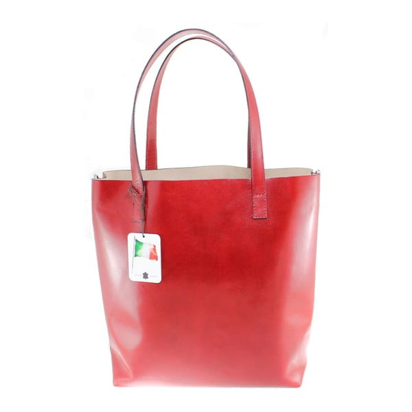 Borsa in pelle rossa Greta - Chicca Borse-image-1