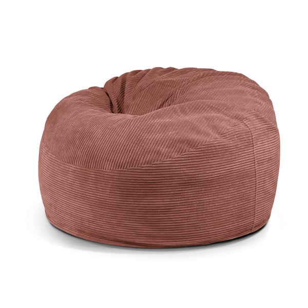 Puof a sacco color mattone con rivestimento in velluto a coste Om 110 – SLOWDOWN