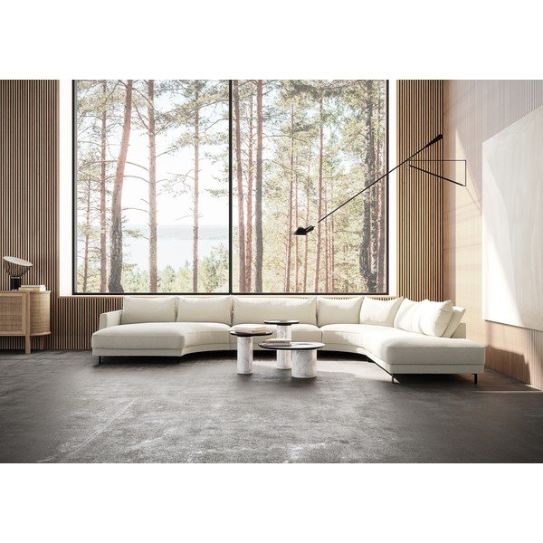 Divano angolare a U beige Samba - Furninova-image-1