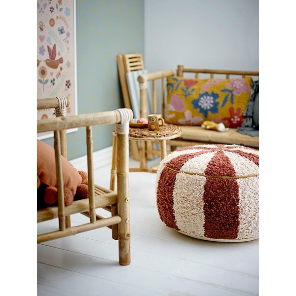 Pouf per bambini beige/color terracotta Charoline – Bloomingville Mini-image-1