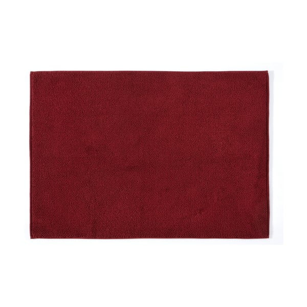 Tappeto da bagno in cotone rosso, 60 x 90 cm York - Foutastic