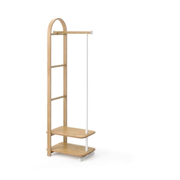 Set di mobili da ingresso di colore naturale in frassino massiccio 37x167x54 cm Bellwood – Umbra