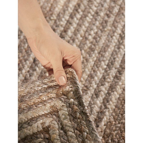 Passatoia colore naturale chiaro/colore naturale scuro in iuta reversibile/tessuta a mano 80x200 cm Juno – Hanse Home-image-4