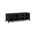 Mobile TV nero in pino massiccio 150x50x40 cm Alessandra – Marckeric