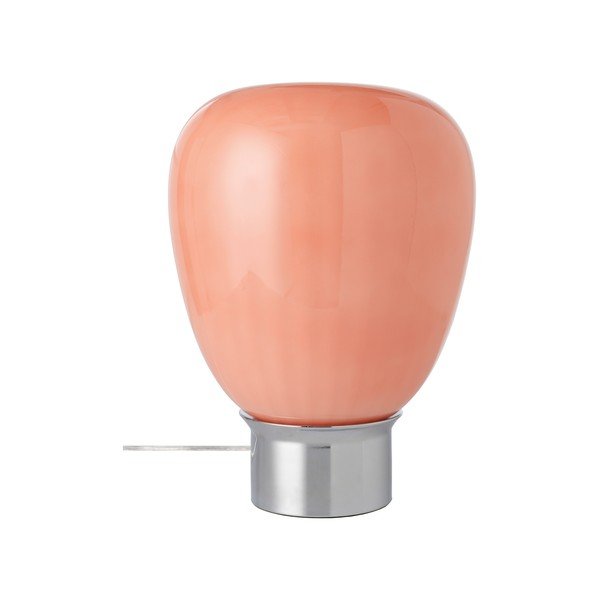 Lampada da tavolo rosa/color argento lucido in vetro (altezza totale 34 cm) Balloon – Ellos Home