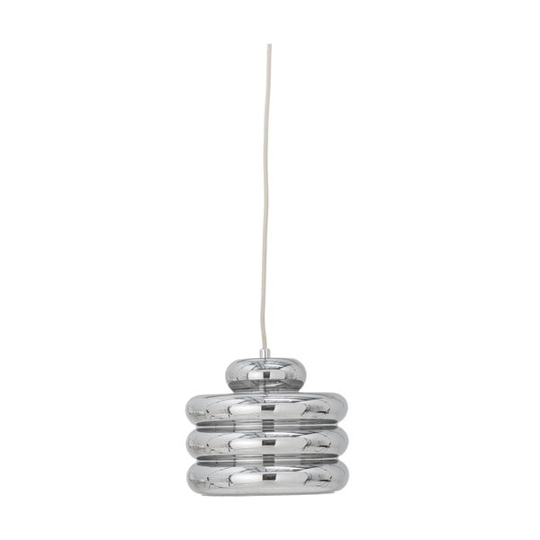 Lampadario argentato con paralume in vetro ø 24 cm Spike – Bloomingville