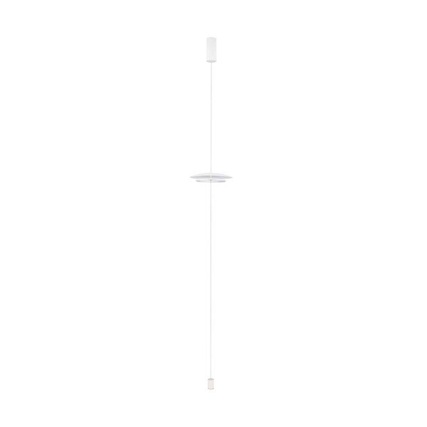 Lampada da terra LED bianco opaco in alluminio con intensità regolabile (altezza totale 330 cm) Olos – Nova Luce