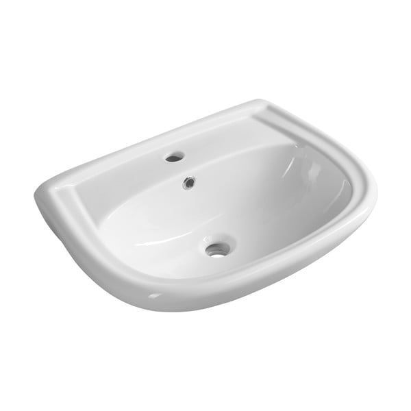 Lavabo bianco in ceramica 56x44 cm – Sapho