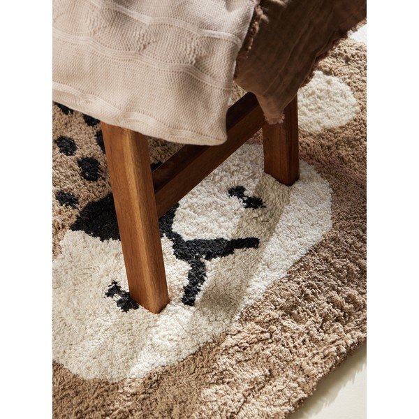 Tappeto per bambini marrone chiaro in cotone lavabile/tessuto a mano 93x120 cm Snuggle Bea – Hanse Home-image-3