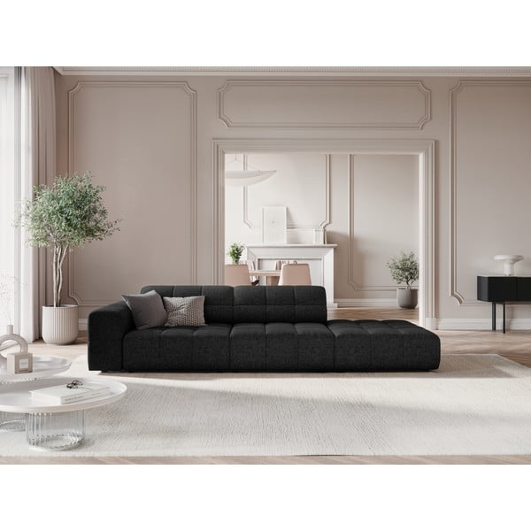 Chaise-lounge nera/color antracite (con penisola a sinistra) Chicago – Cosmopolitan Design-image-1