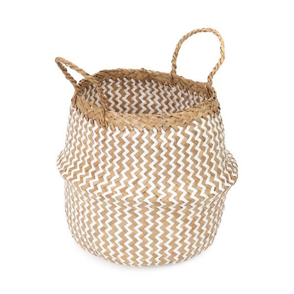Cesto portaoggetti in seagrass chiaro , ⌀ 27 cm Zic Zac - Compactor-image-4