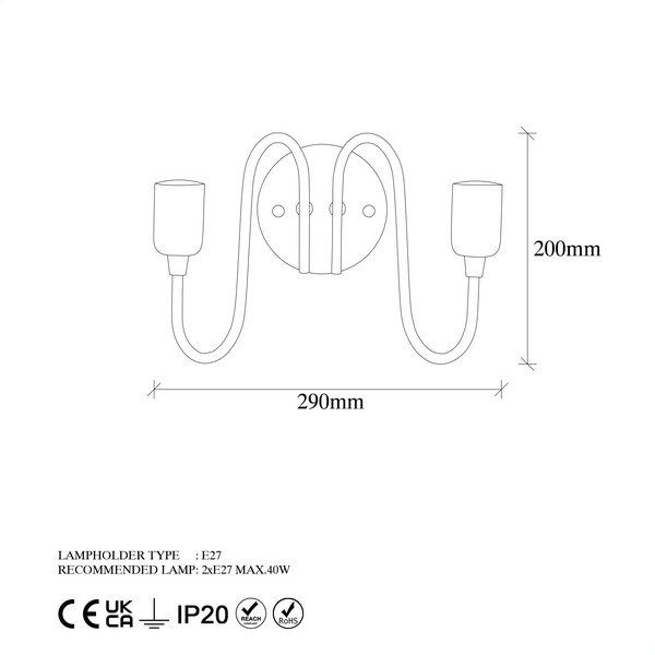Lampada da parete nera Firat - Opviq lights-image-4